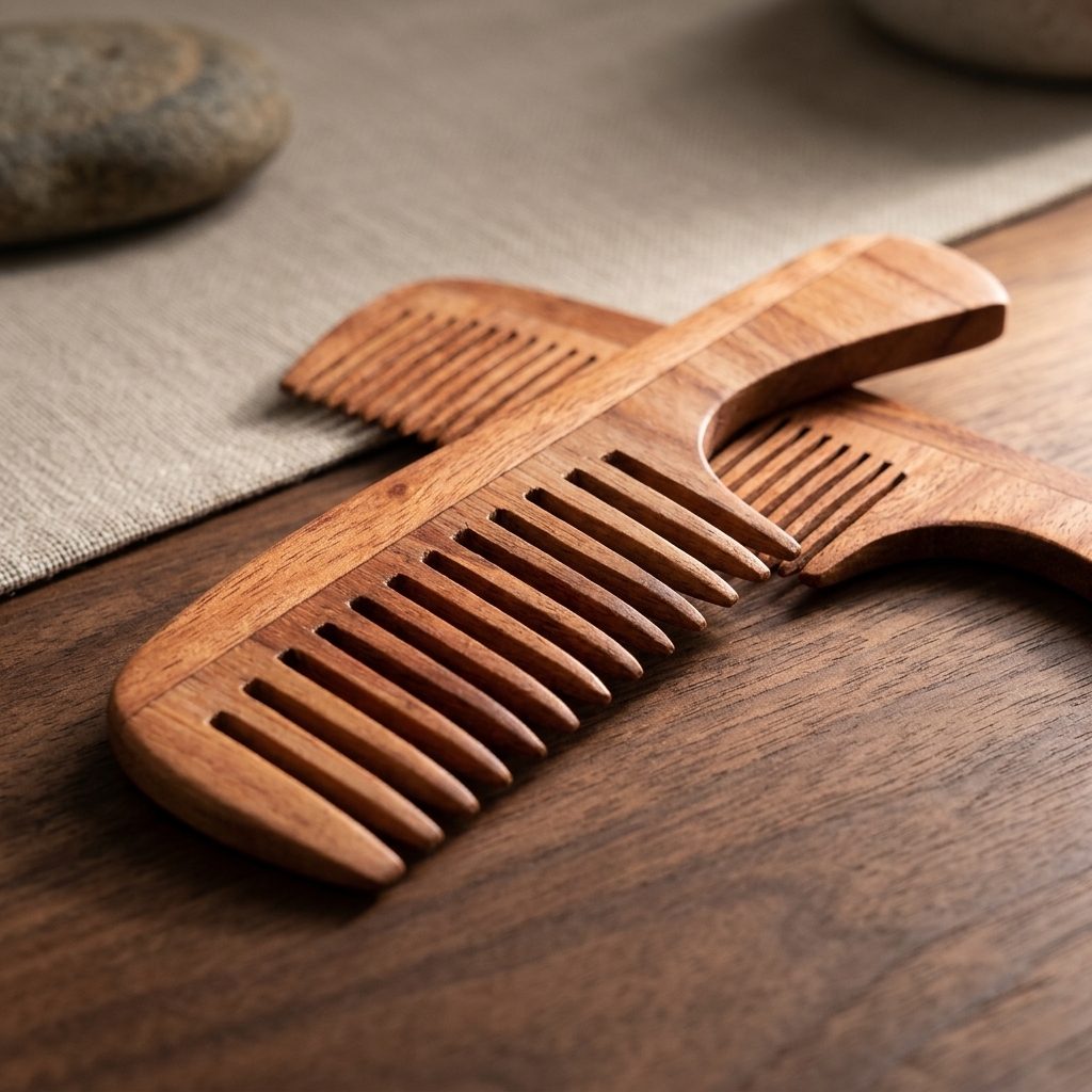 Neem Wood Combs – handmade neem wood from Sri Lanka