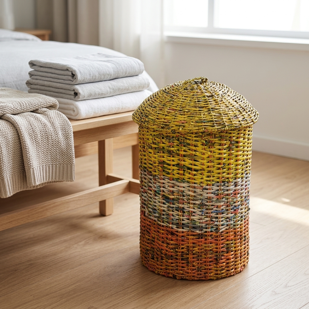 Laundry Basket – handmade recycled paper from Sri Lanka
