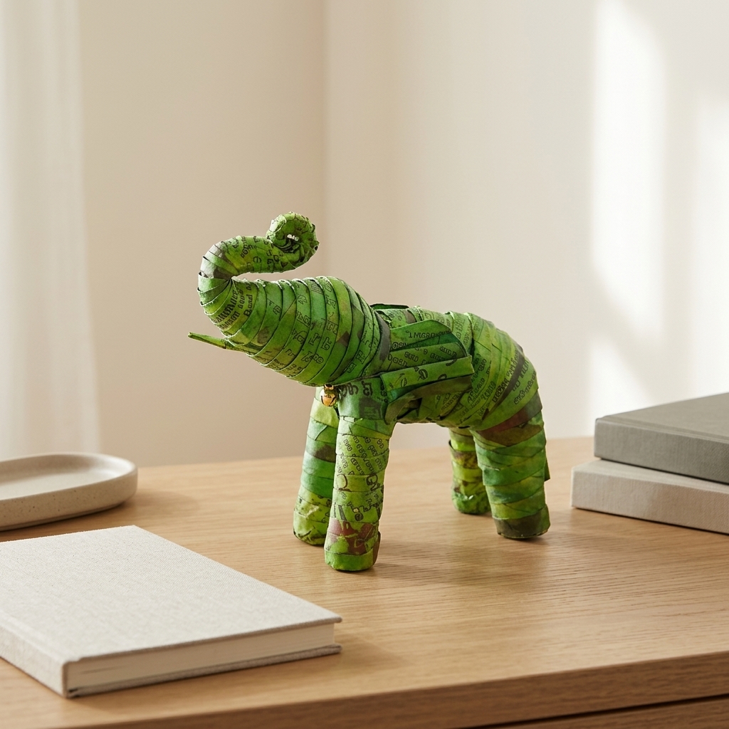 Recycled Paper Elephant – handmade recycled paper from Sri Lanka