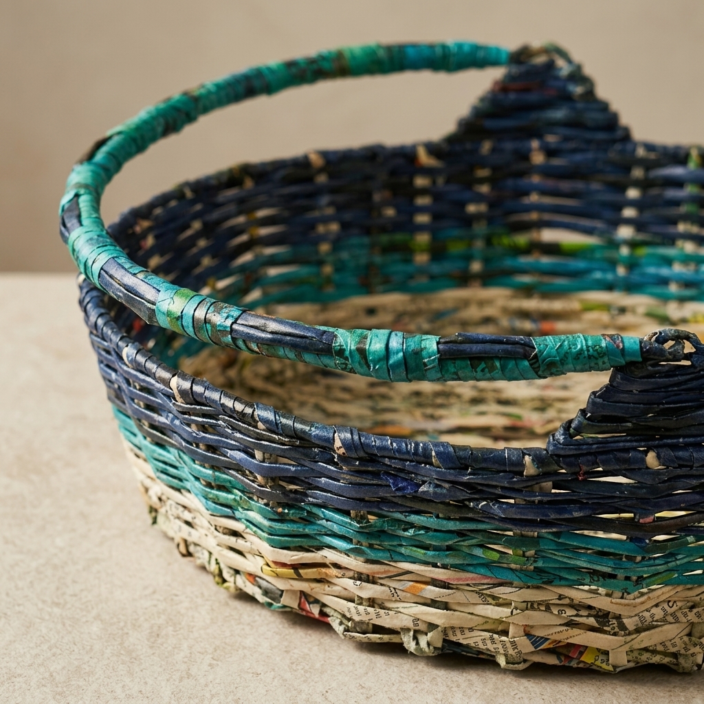 Fruit Basket – handmade recycled paper from Sri Lanka