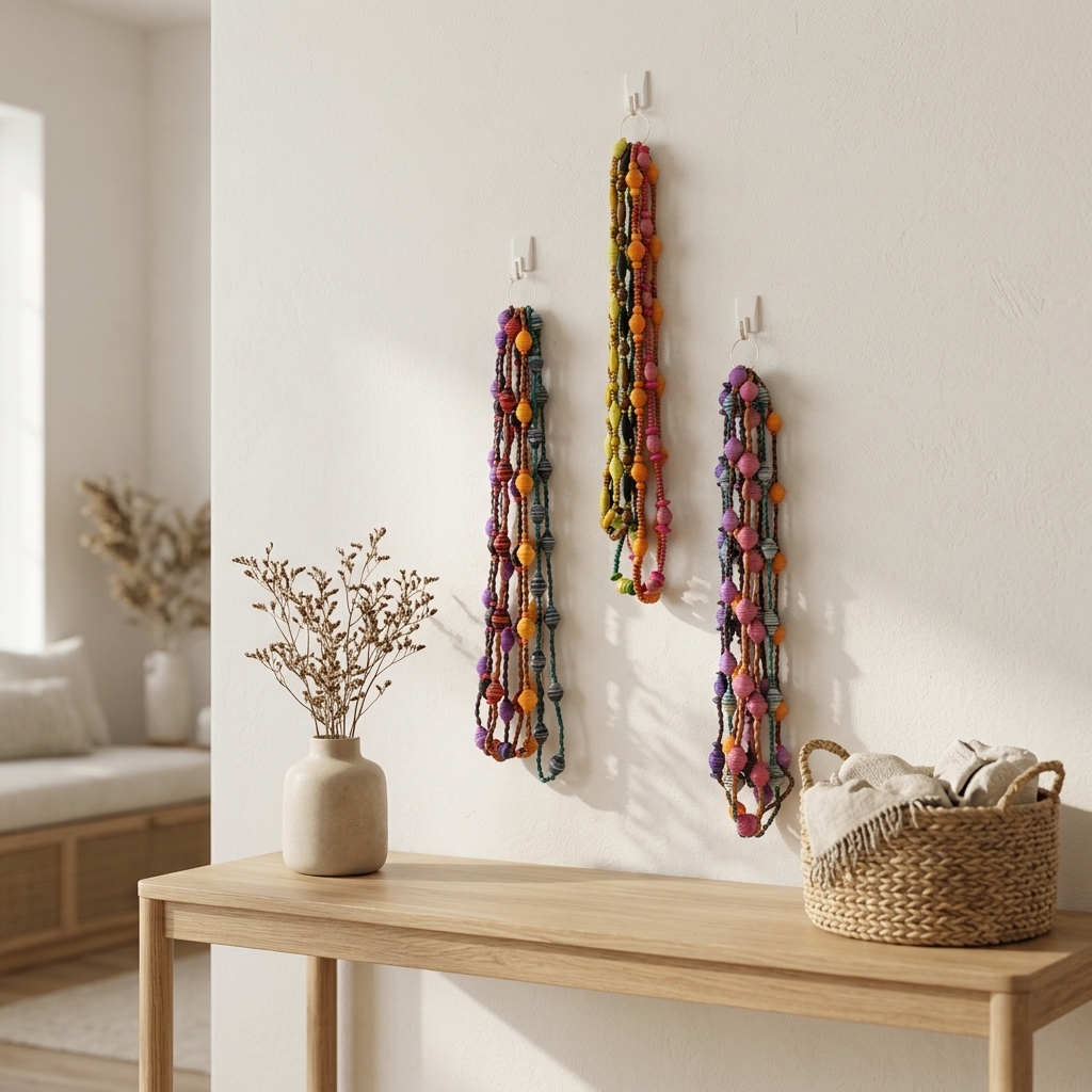 Home Deco / Hanging Chain – handmade recycled paper from Sri Lanka