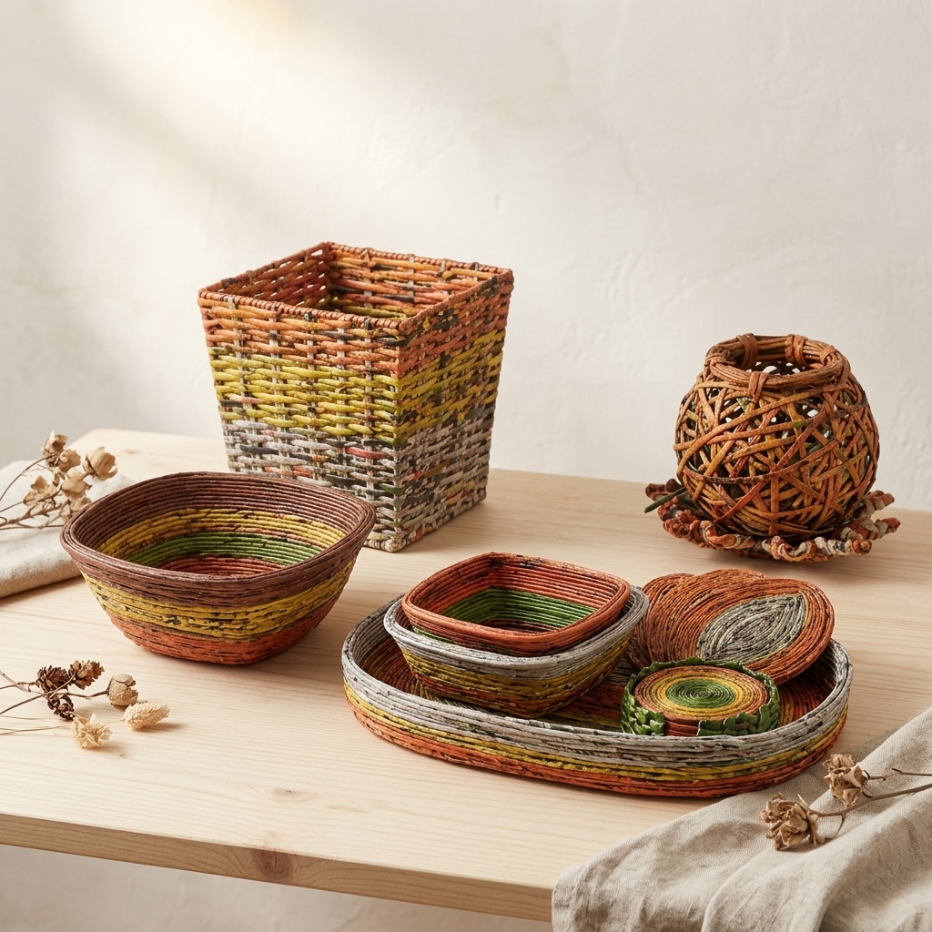 Recycled Paper Set – handmade recycled paper from Sri Lanka