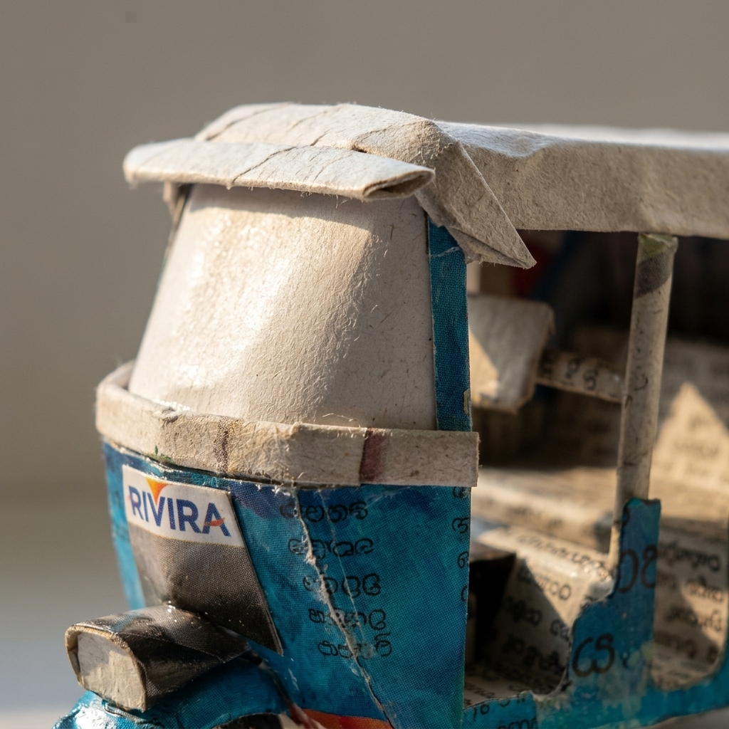 Recycled Paper Tuk Tuk – handmade recycled paper from Sri Lanka