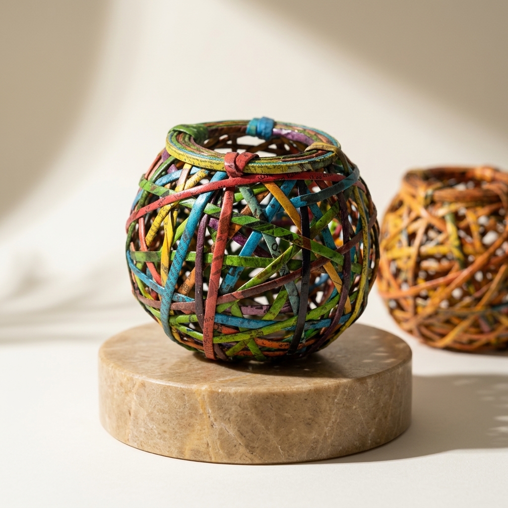 Bulb Holder – handmade recycled paper from Sri Lanka